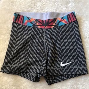 Nike Pro Dri Fit Spandex Shorts - Black/Grey - XS